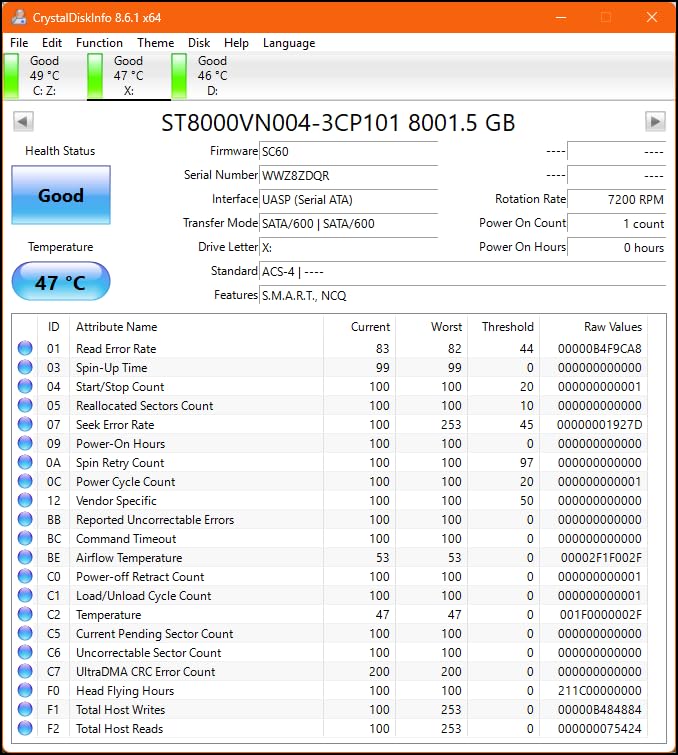 Seagate IronWolf 12TB NAS Internal Hard Drive HDD - CMR 3.5 Inch SATA 6Gb/s 7200 RPM 256MB Cache for RAID Network Attached Storage (ST12000VNZ008/ST12000VN0008) customer photo 2