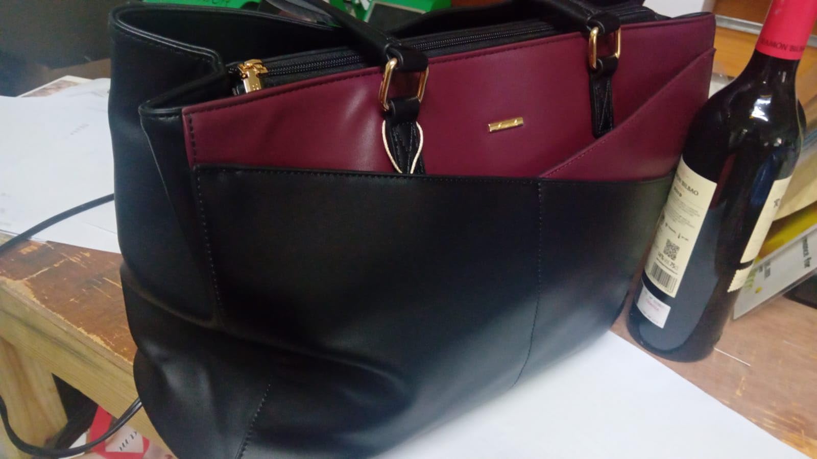 LOVEVOOK Laptop Tote Bag for Women 15.6 Inch Waterproof Leather Computer Bags Business Office Work Briefcase Black customer photo 1