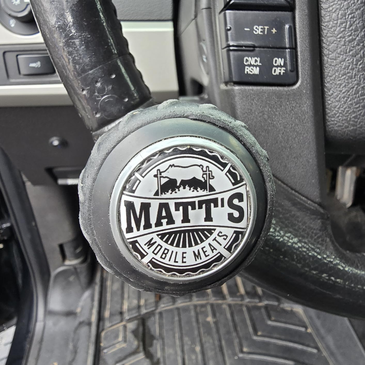 Deluxe Steering Wheel Power Handle Spinner Knob - Universal Steering Wheel Fit for Cars, Trucks, Tractors, Mowers, Forklifts, etc customer photo 1