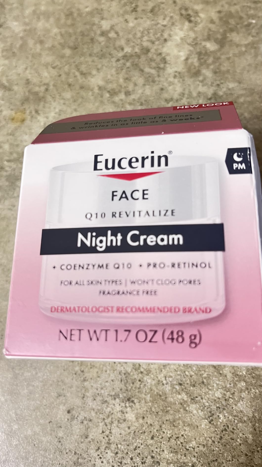 Eucerin Q10 Anti-Wrinkle Night Cream + Pro-Retinol, Facial Cream for Sensitive Skin, Mothers Day Gifts, 1.7 Oz Jar customer photo 1