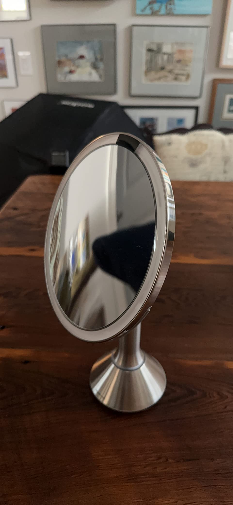 Sensor Mirror, Lighted Makeup Mirror with Magnification (5X), 8