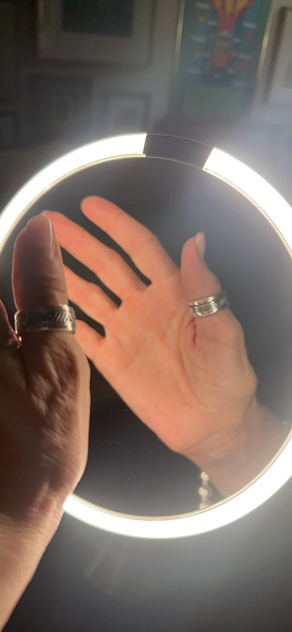 Sensor Mirror, Lighted Makeup Mirror with Magnification (5X), 8