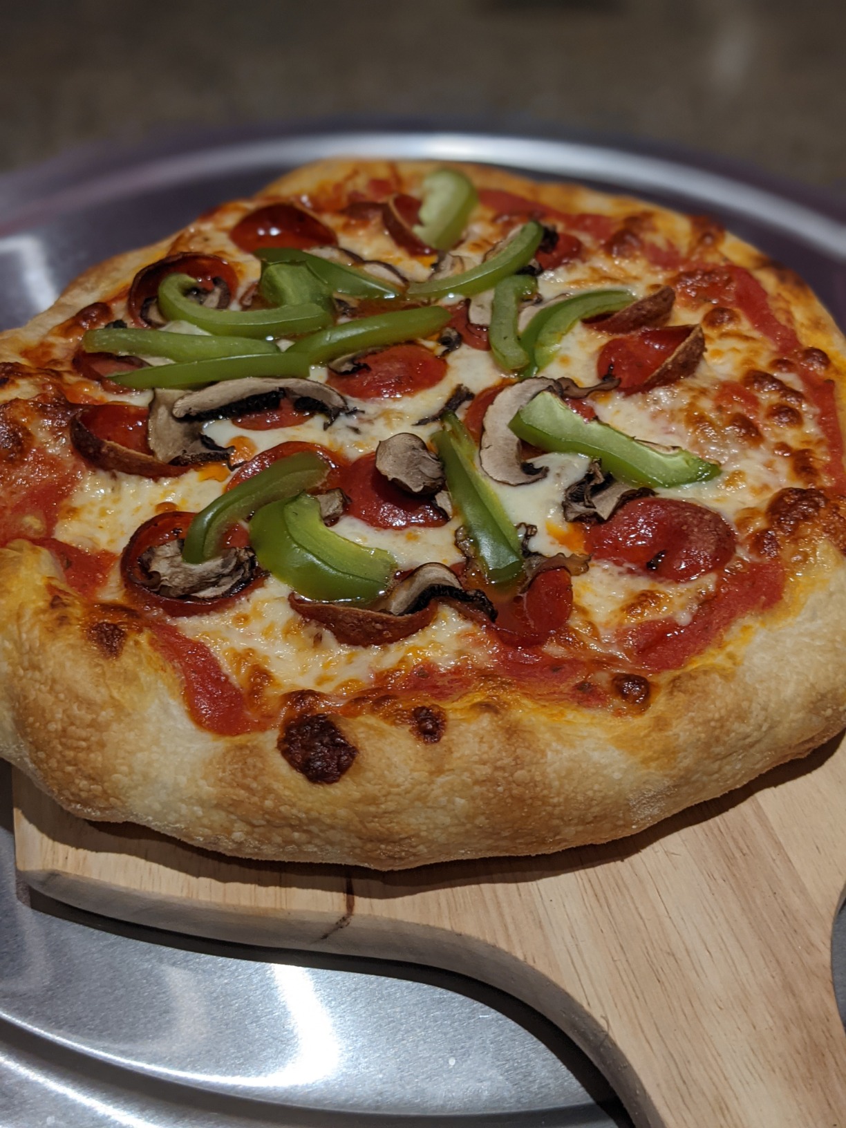 Pizza Oven Steel Plate - 14 x 14 x 0.25 in, Steel Heat Retention & Crisp Crust Pizza Stone - Oven & Grill Versatility for Baking Stone customer photo 1