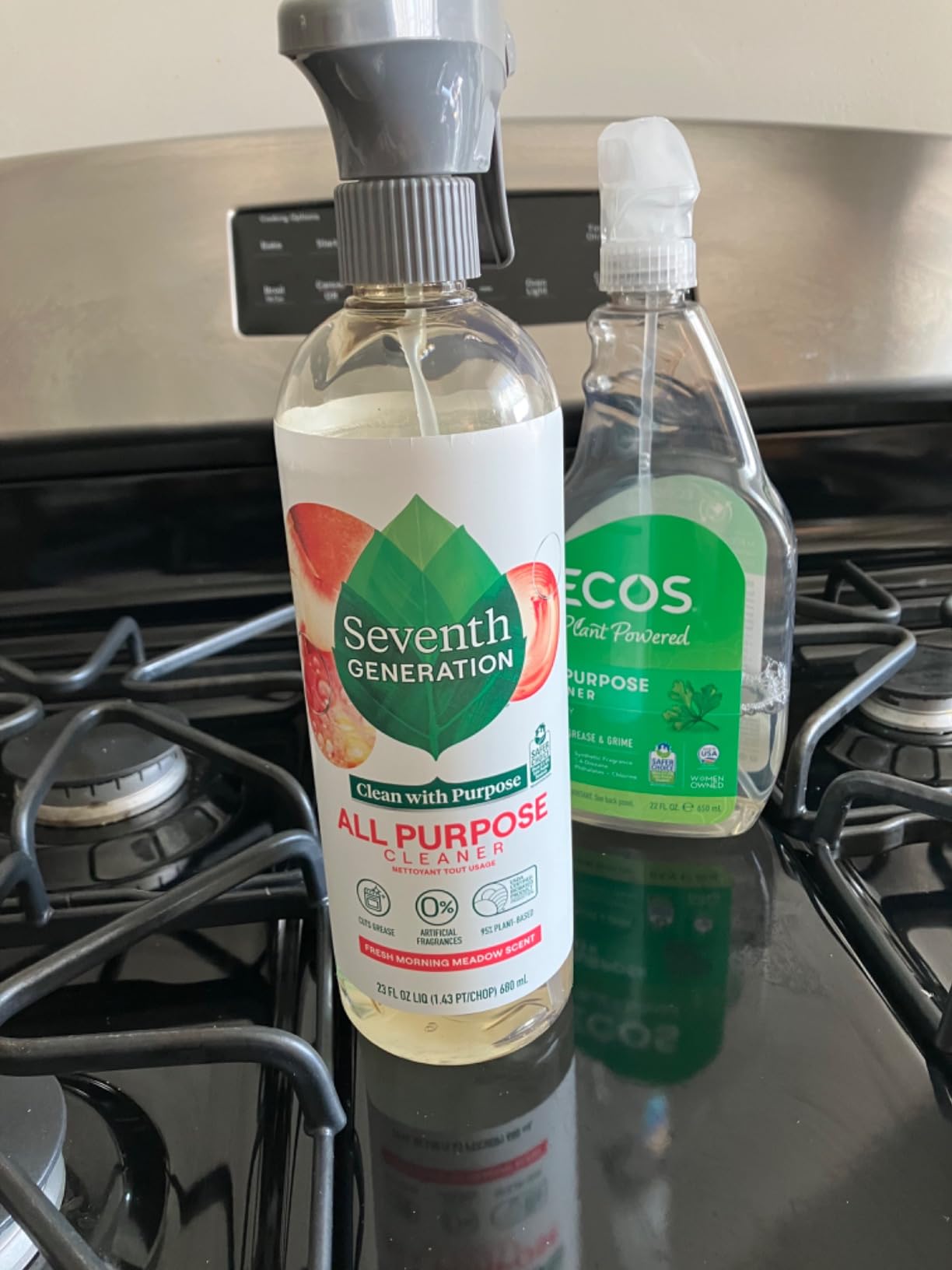 Seventh Generation All Purpose Cleaner, Free & Clear, 23 oz, Pack of 4, Plant-Based Cleaning Spray, Cuts Grease & Grime, No Fragrance or VOCs, Safe for Kids & Pets customer photo 2