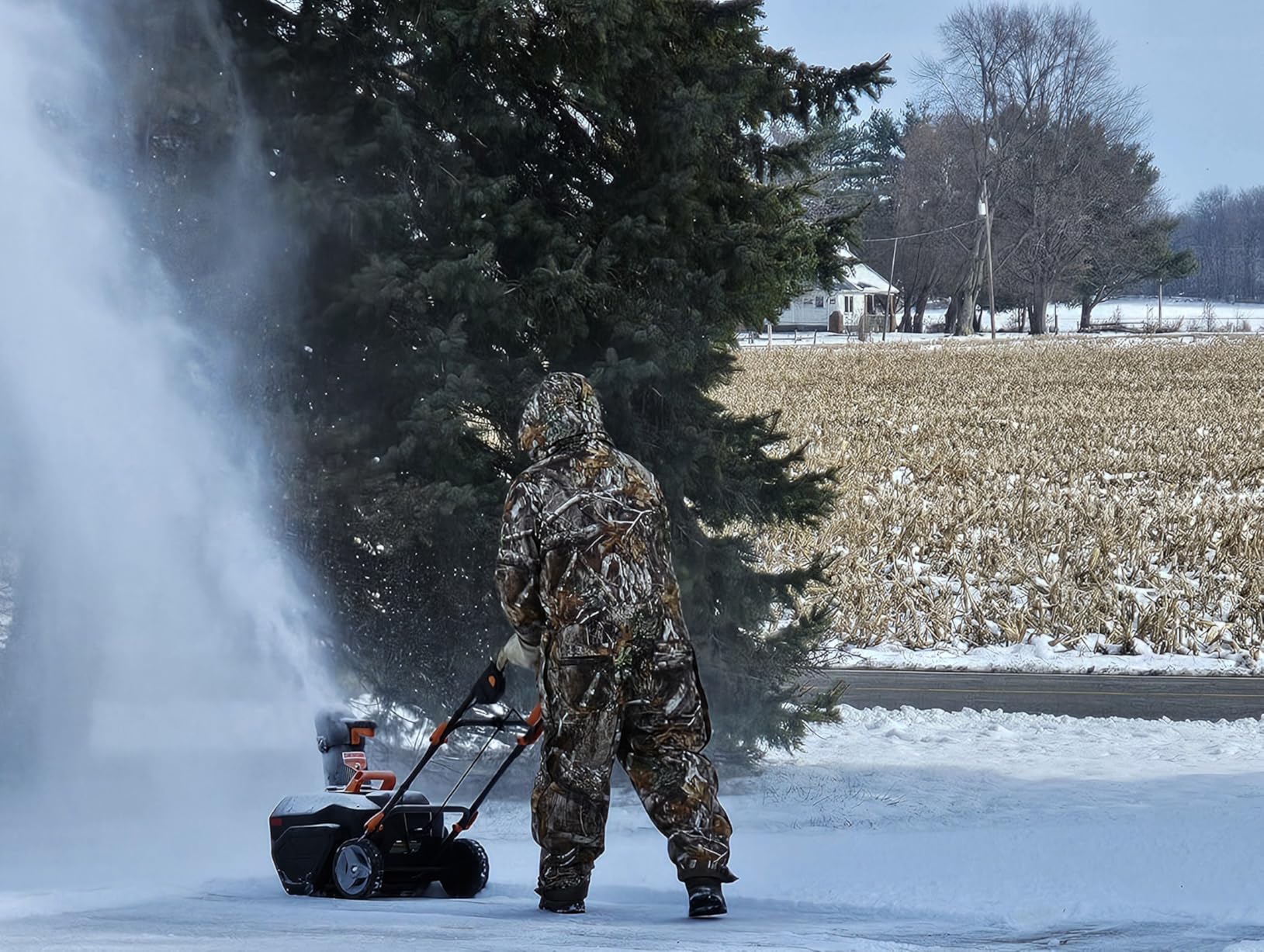 WORX 40V 20-Inch Cordless Snow Blower, Electric Snow Thrower with Brushless Motor, 2x 4.0Ah Batteries & Charger Included, WG471 customer photo 1