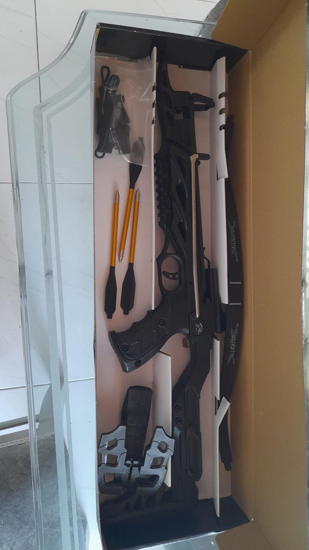 80lbs Black Self Cocking Hunting Crossbow 225+ FPS + 3pc Arrows Bow New customer photo 2