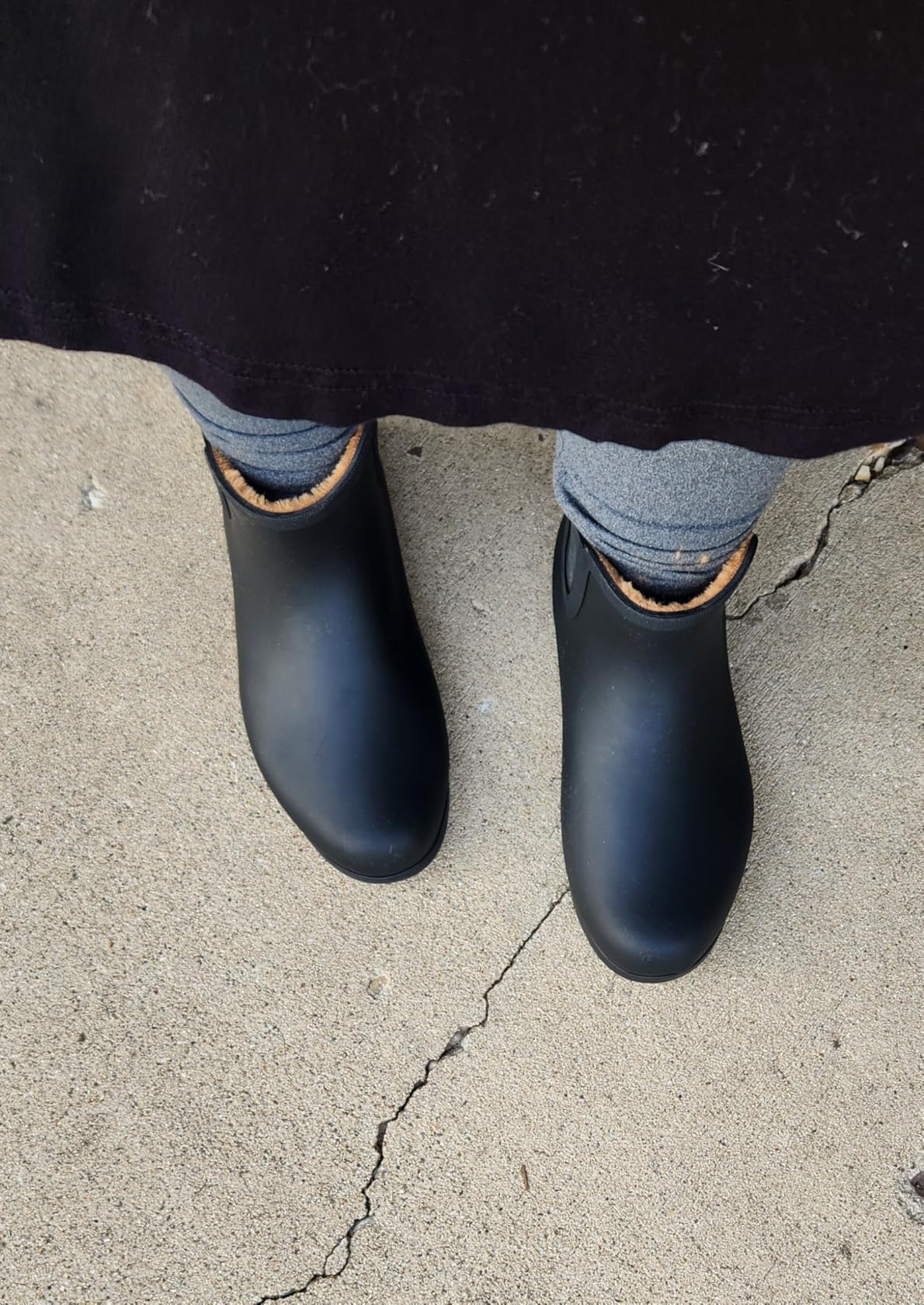 Chooka Women's Waterproof Chelsea Bootie - Plush Lined Slip-On Rain Ankle Snow Boots customer photo 1