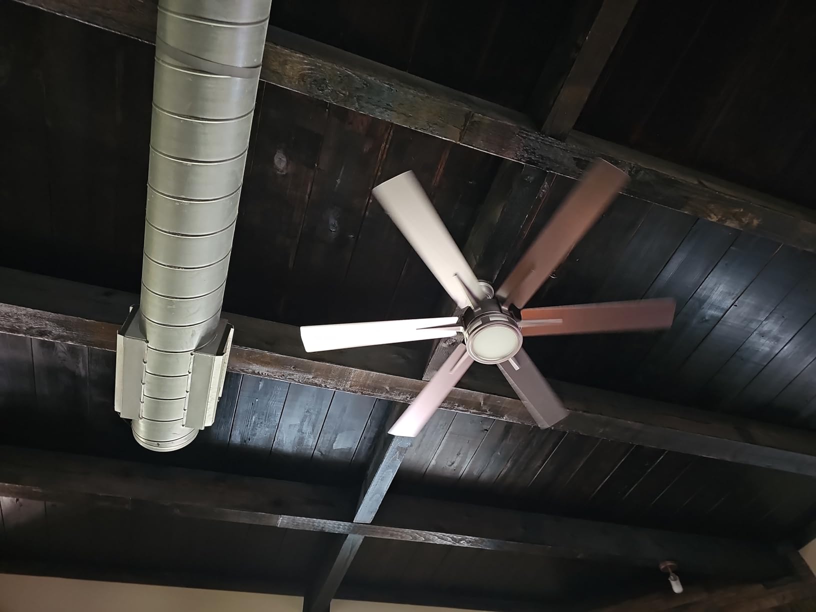 Honeywell Ceiling Fans Kaliza Modern 56 Inch Ceiling Fan with Light, Remote Control Fan, LED Indoor Fan with 6 Blades, Black Pine and Pewter Blade Finish Options, Matte Nickel (51626-01) customer photo 1