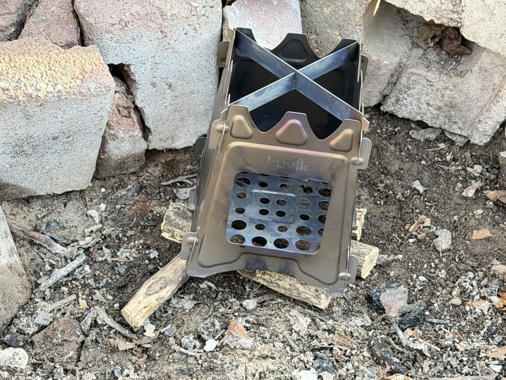 Kuvik Titanium Wood Stove - Ultralight and Compact Stove for Backpacking, Camping, and Survival customer photo 2