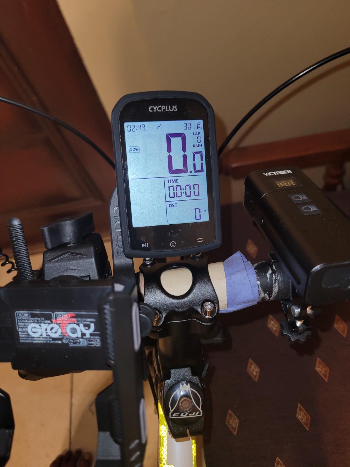 CYCPLUS GPS Wireless Bike Computer, Cycling Computer GPS with Bluetooth/ANT+, Bike Speedometer with 2.9