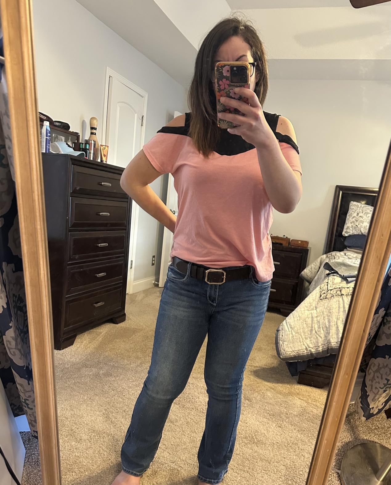 WallFlower Luscious Curvy Bootcut Jeans for Women, Mid-Rise Insta Stretch Denim, Size-Inclusive Juniors Jeans customer photo 2