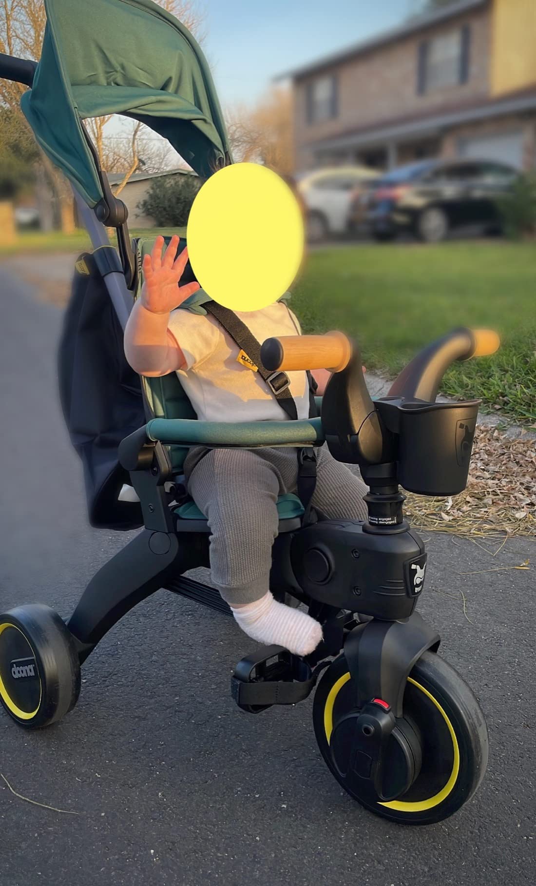 Doona Liki Trike S3, Desert Green - 5-in-1 Compact, Foldable Tricycle - Suitable for Toddlers 10 to 36 Months customer photo 2
