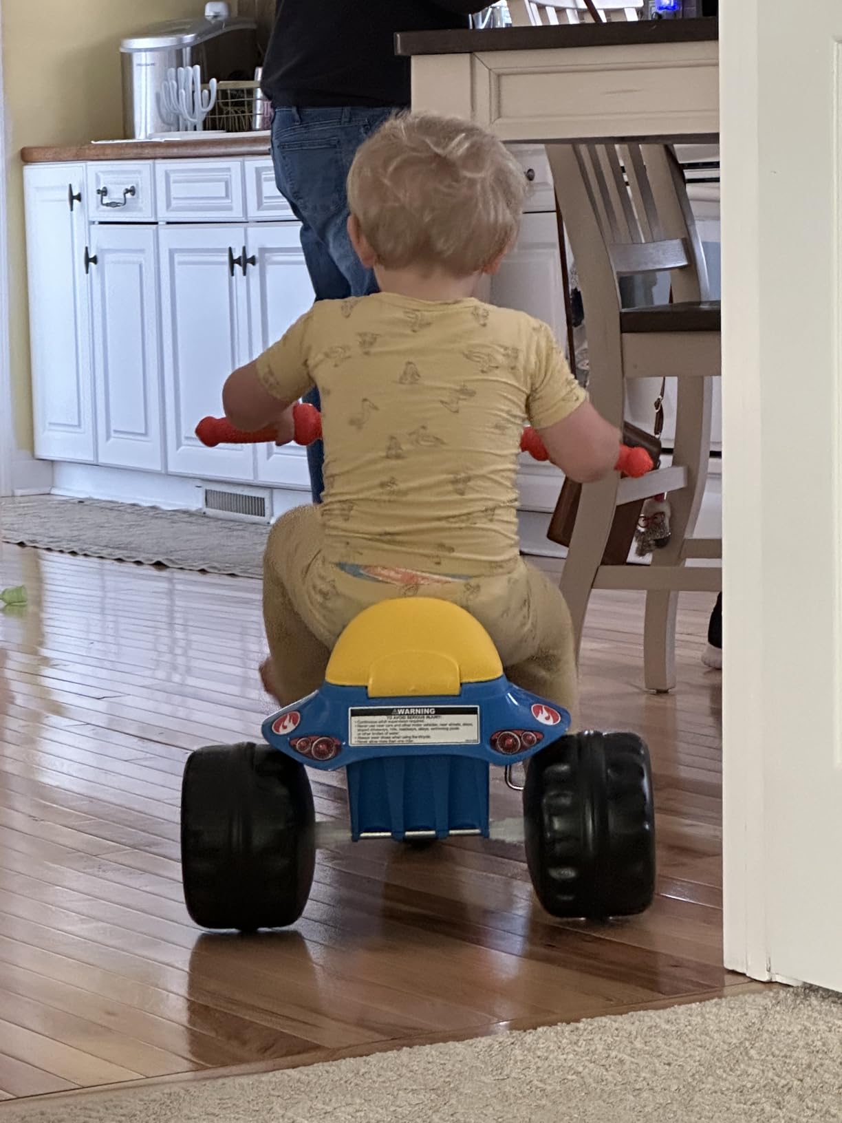 Fisher-Price Toddler Tricycle Hot Wheels Tough Trike, Toy Bike with Handlebar Grips & Storage for Outdoor Play Kids Ages 2+ Years customer photo 2