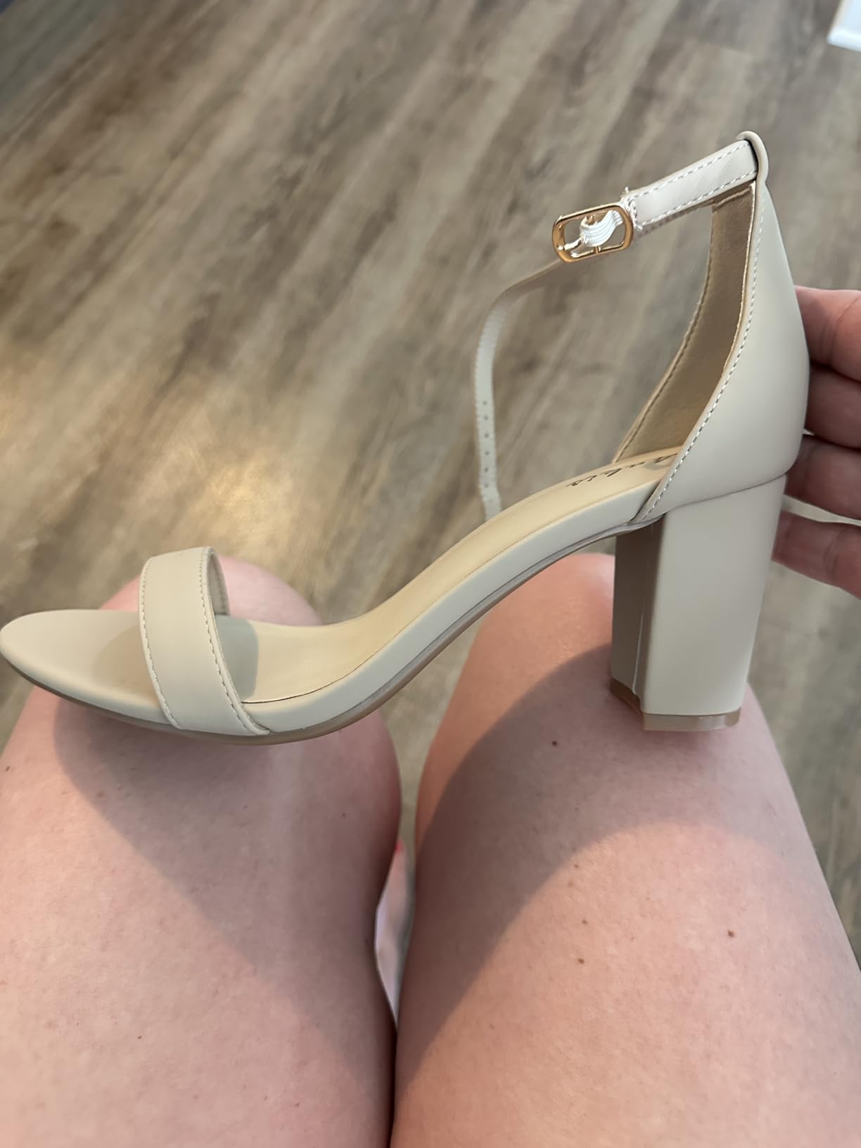Ankis Heels for Women Open Toe Ankle Strap Chunky Heel Sandals 2.75 Inch customer photo 1