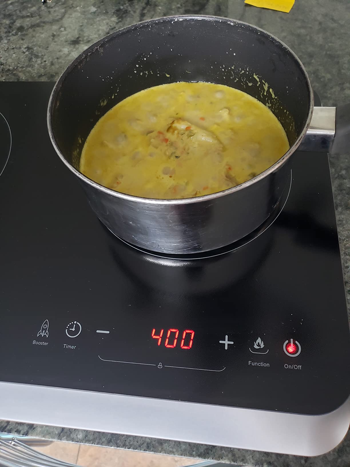COOKTRON Double Induction Cooktop Burner with Fast Warm-Up Mode, 1800w 2 Burner with 10 Temperature 9 Power Settings, Portable Dual Induction Cooker Cooktop with Child Safety Lock & Time customer photo 2