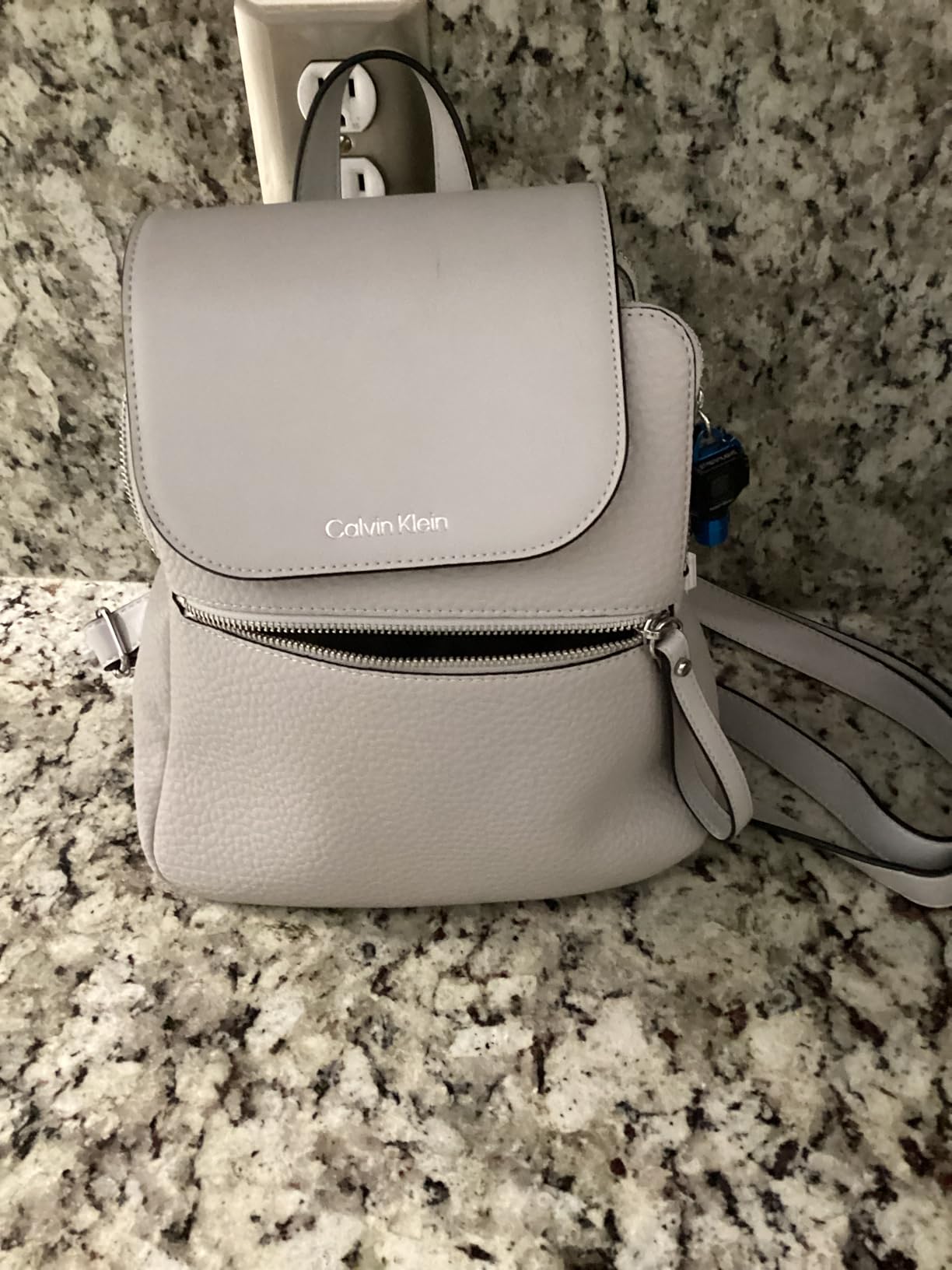 Calvin Klein Elaine Bubble Lamb Novelty Key Item Flap Backpack customer photo 1
