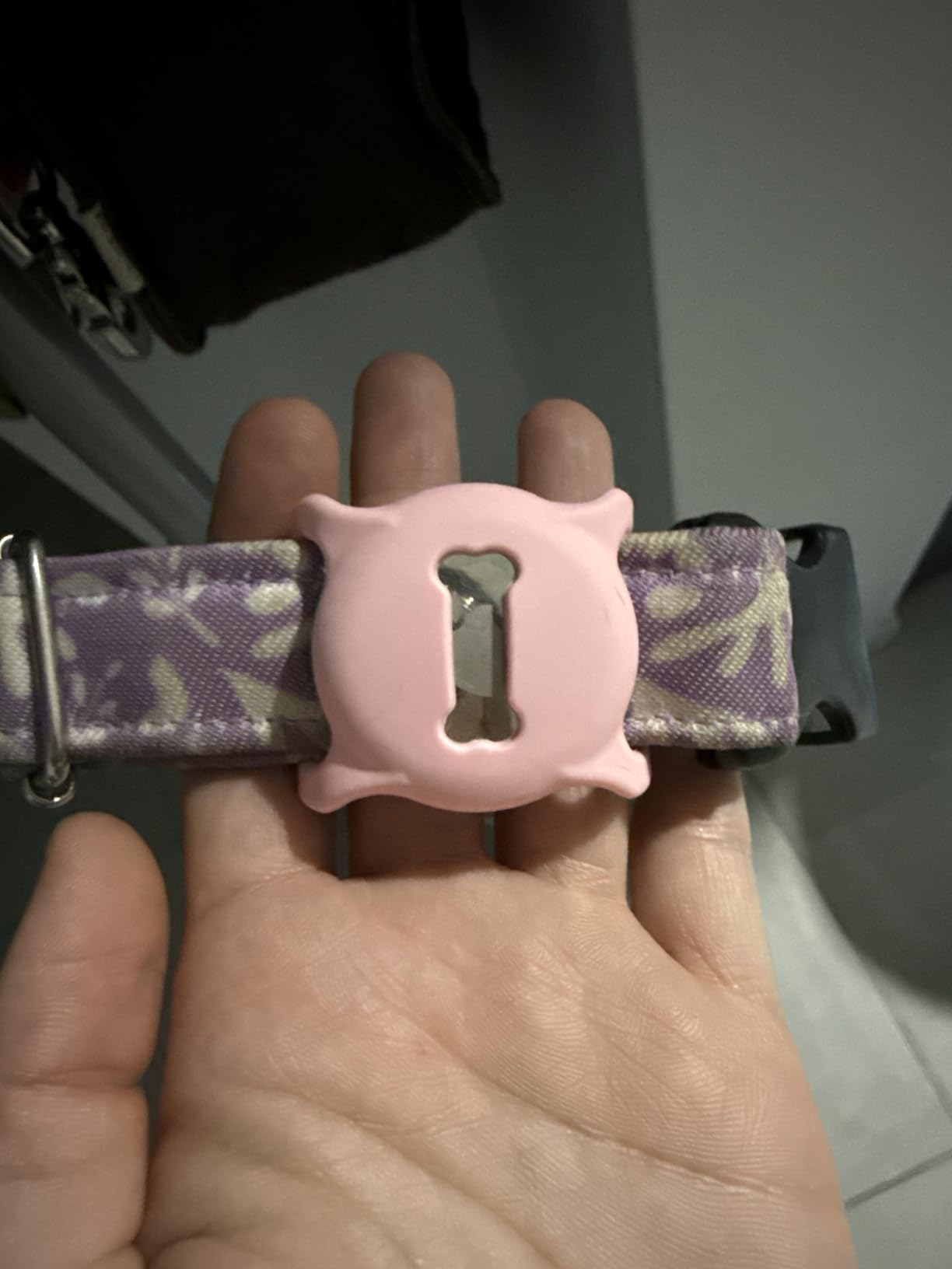 Airtag Dog Collar Holder with Bone Pattern, Silicone AirTags GPS Tracking Accessories for Dog and Cat Collars customer photo 2