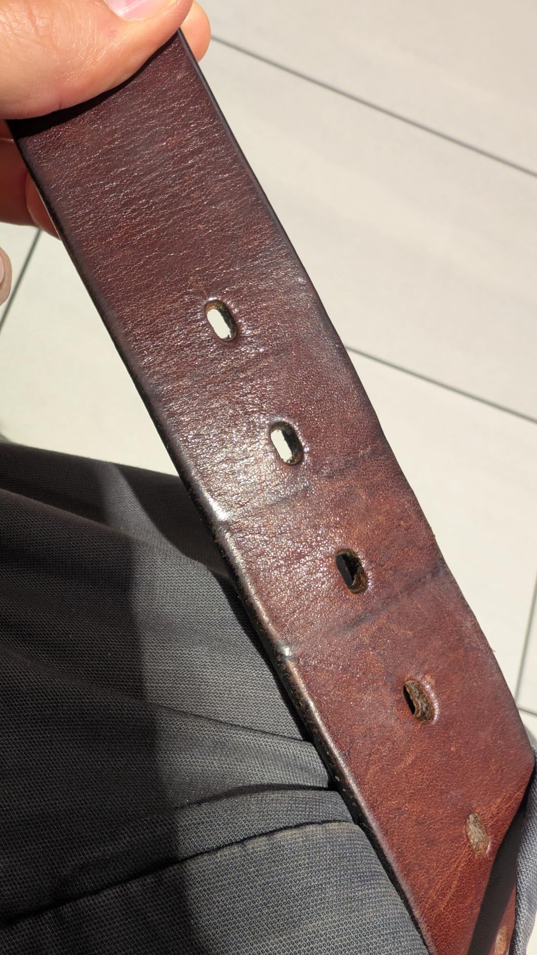 Main Street Forge All American Leather Belt | Made in USA Men's Belt | Mens Belts | Heavy Duty Work | EDC customer photo 2