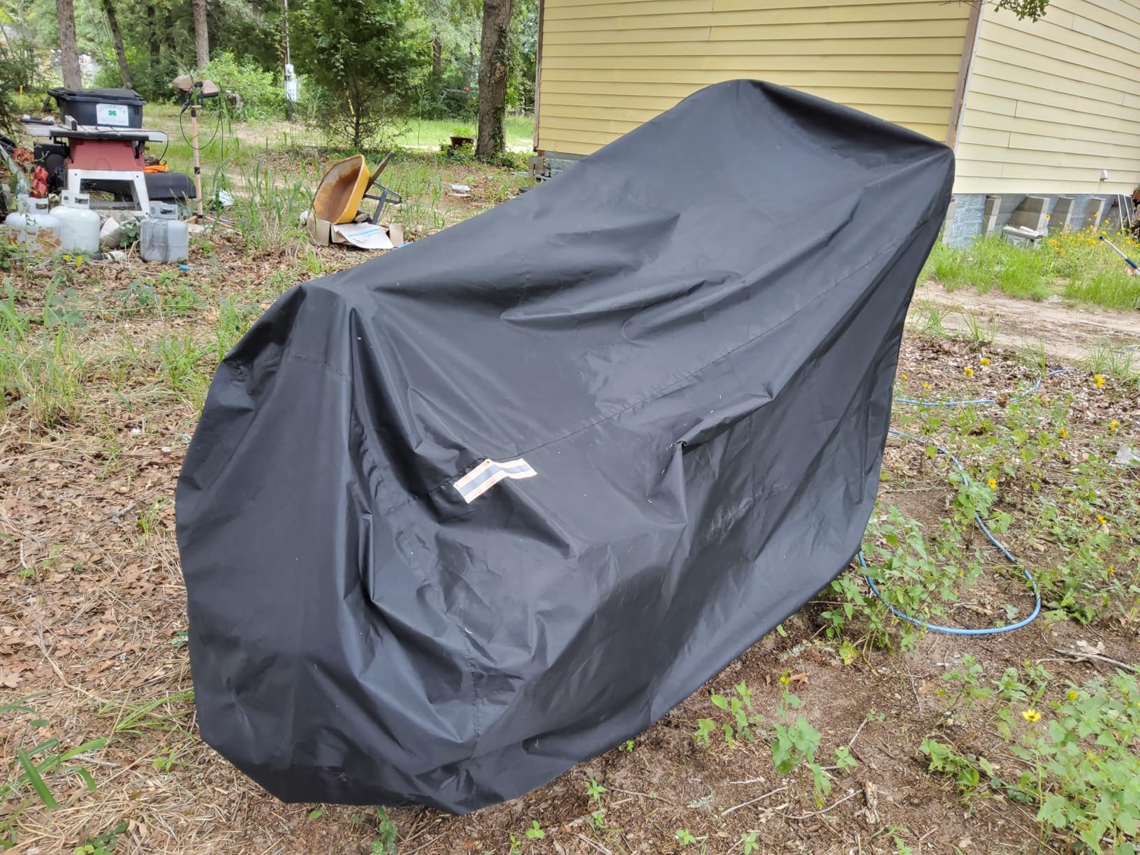 Motorcycle Cover, Motorbike Cover All Season Universal Weather Waterproof Sun Outdoor Protection with Lock-Holes & Storage Bag, XXL Motorcycles Vehicle Cover customer photo 2