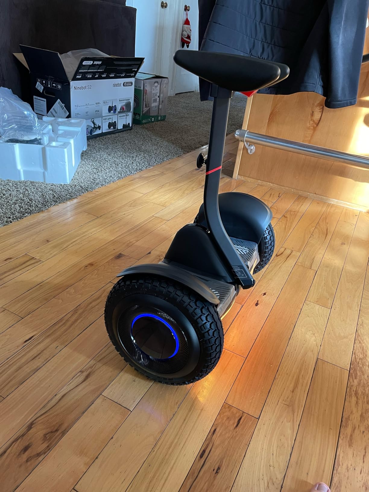 CBD 8.5'' Offroad Scooter with Colorful LED and Music Speaker, Dual 350W Brushless Motor Up to 10Mph All Terrain Scooter for Adults(Silvery) customer photo 1