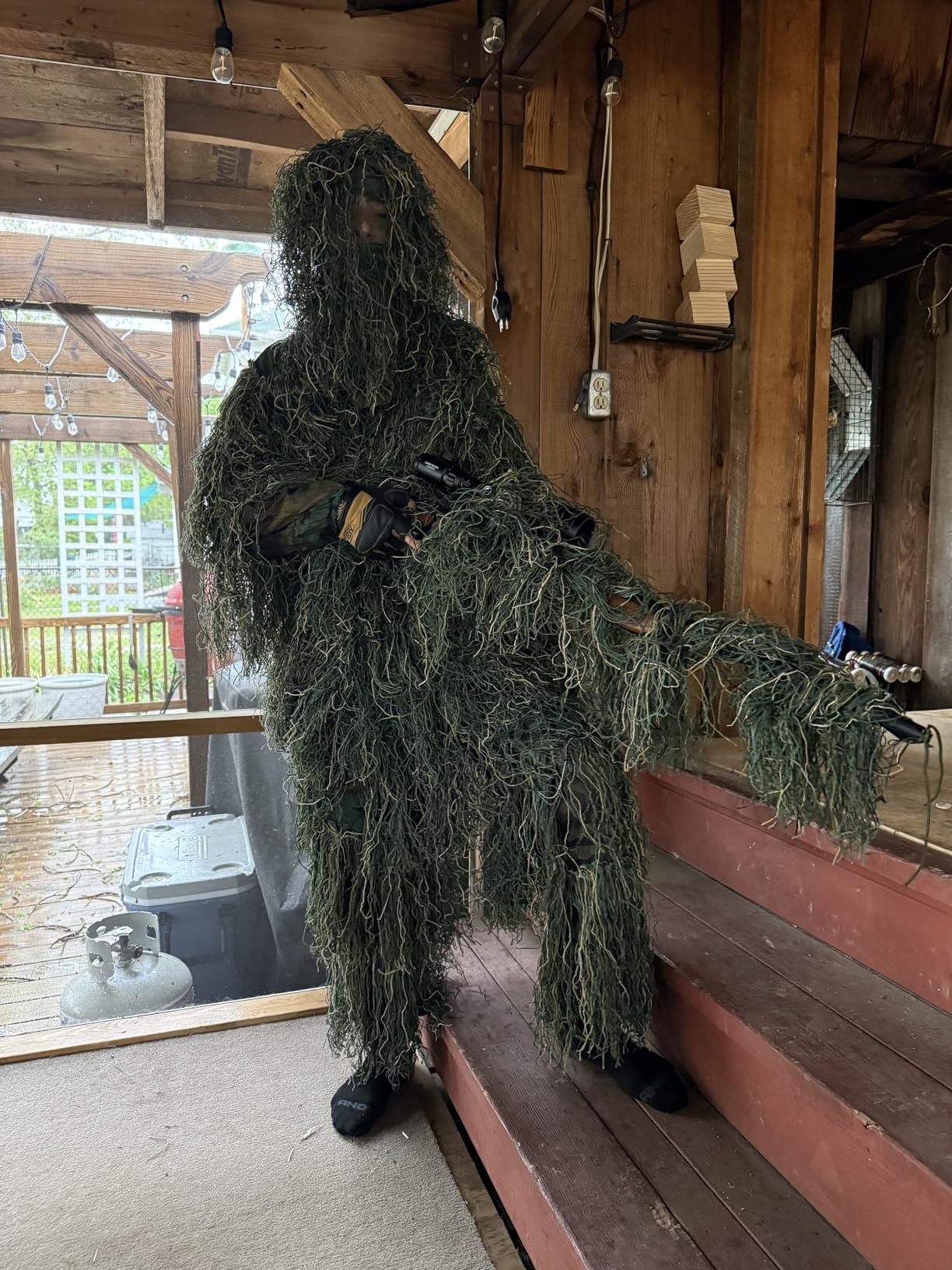 Seeutek 5 in 1 Ghillie Suit - 3D Camouflage Hunting Suits - Jacket, Pants, Hood, Carry Bag for Adults & Youth, M/L/XL/XXL customer photo 1