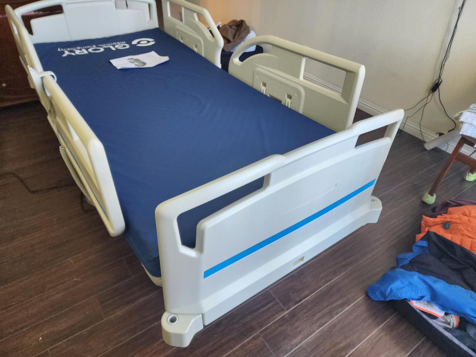 Point A PAM-3H Premium Full Electric Hospital Bed for Home or Facility Use, 5.9