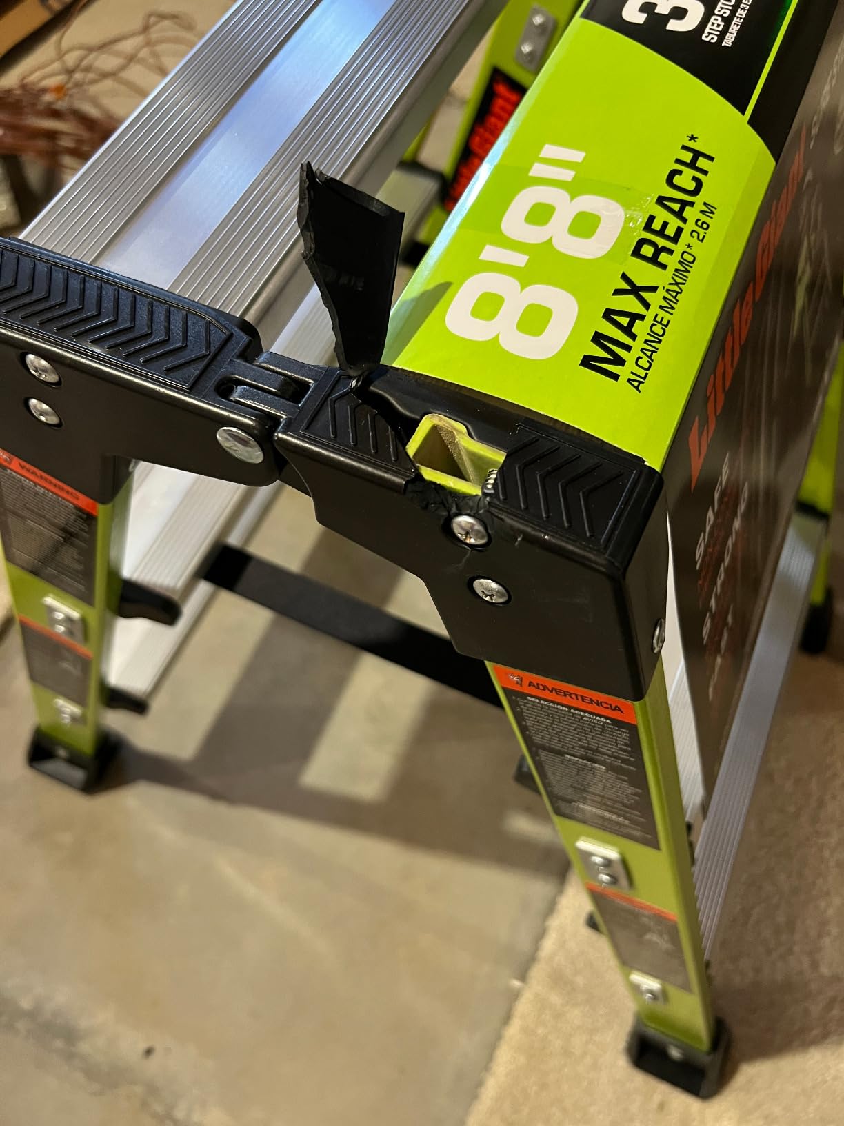 Little Giant Ladders, Sure Step, 3-Step, Double-Sided Step Stool, Fiberglass (11953), Type 1AA, 375 lbs Weight Rating customer photo 2