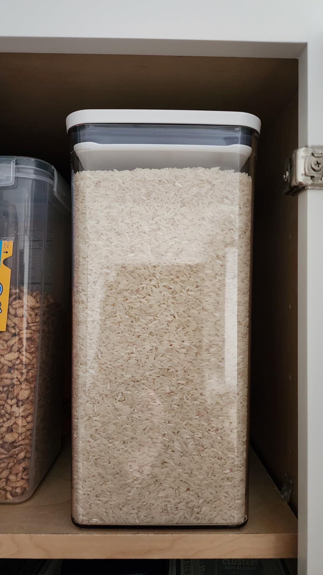 OXO Good Grips Pet POP Container - 6.0 Qt/5.7 L with Half Scoop, Ideal for up to 6.5lbs of Dog Food or 4.5lbs of Cat Food, Airtight Dog and Cat Food Storage Container, BPA Free, Clear customer photo 1