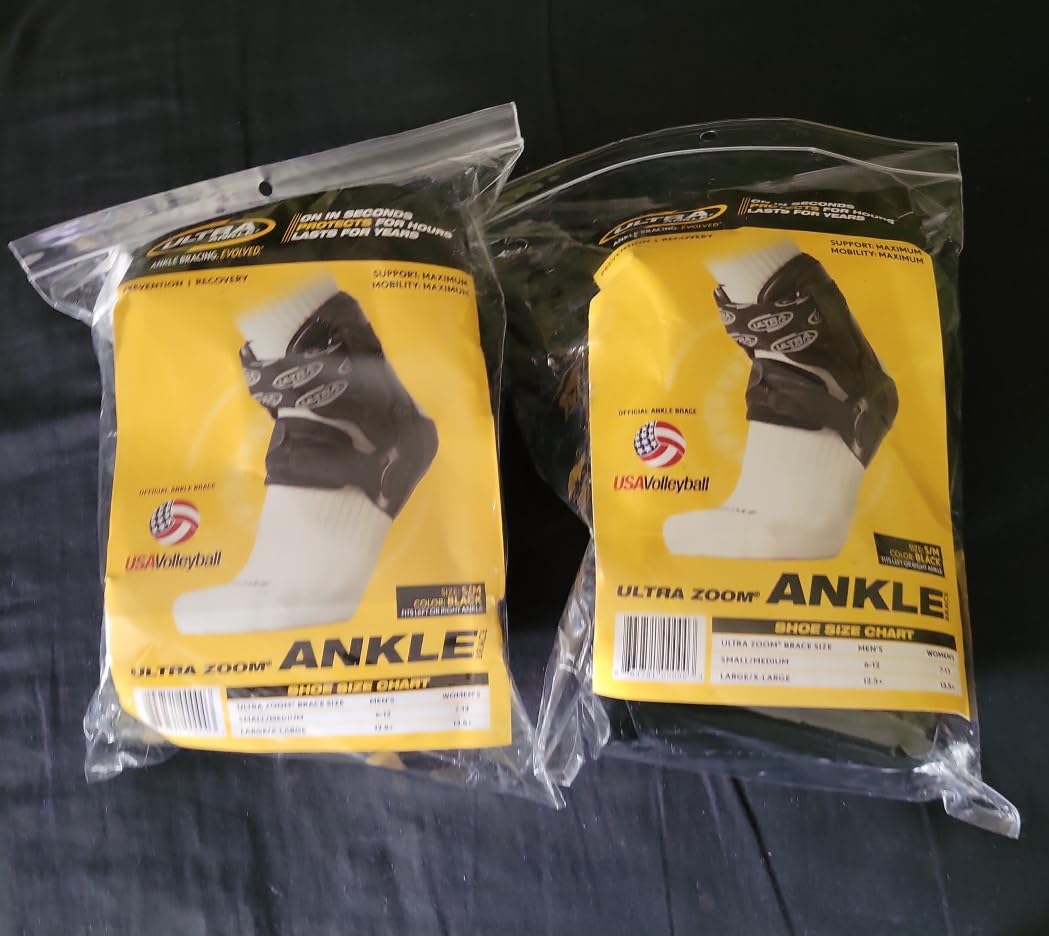 Ultra Zoom Ankle Brace for Sprained Ankle Recovery & Sports Support - Soft Shell Hinged Stabilizing Brace for Soccer, Basketball, Volleyball customer photo 2