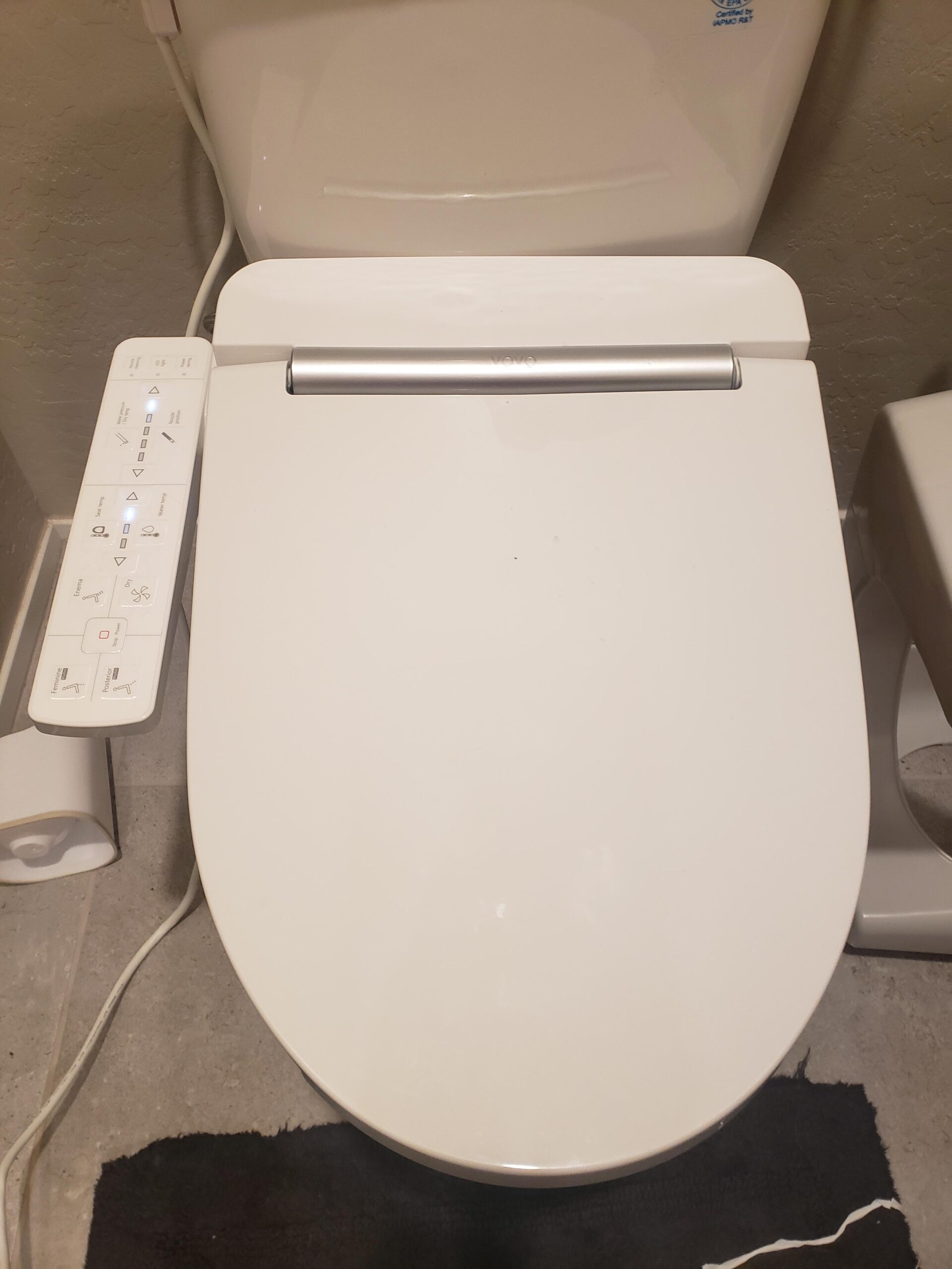 VOVO STYLEMENT TCB-8100W Smart Toilet for bathrooms, Elongated One Piece Toilet, 1.12 GPF, Auto Dual Flush, ADA Chair Height, Heated Seat, Made in Korea customer photo 1