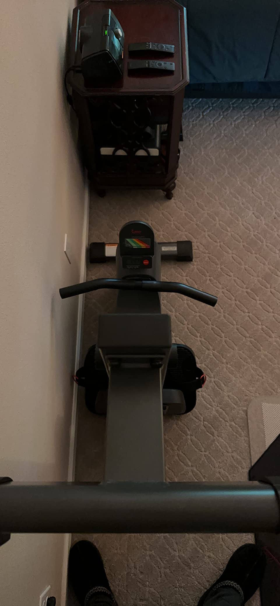 Sunny Health & Fitness Magnetic Rowing Machine with Extended Slide Rail with Bluetooth Connection to Free SunnyFit App - SF-RW522016 customer photo 2