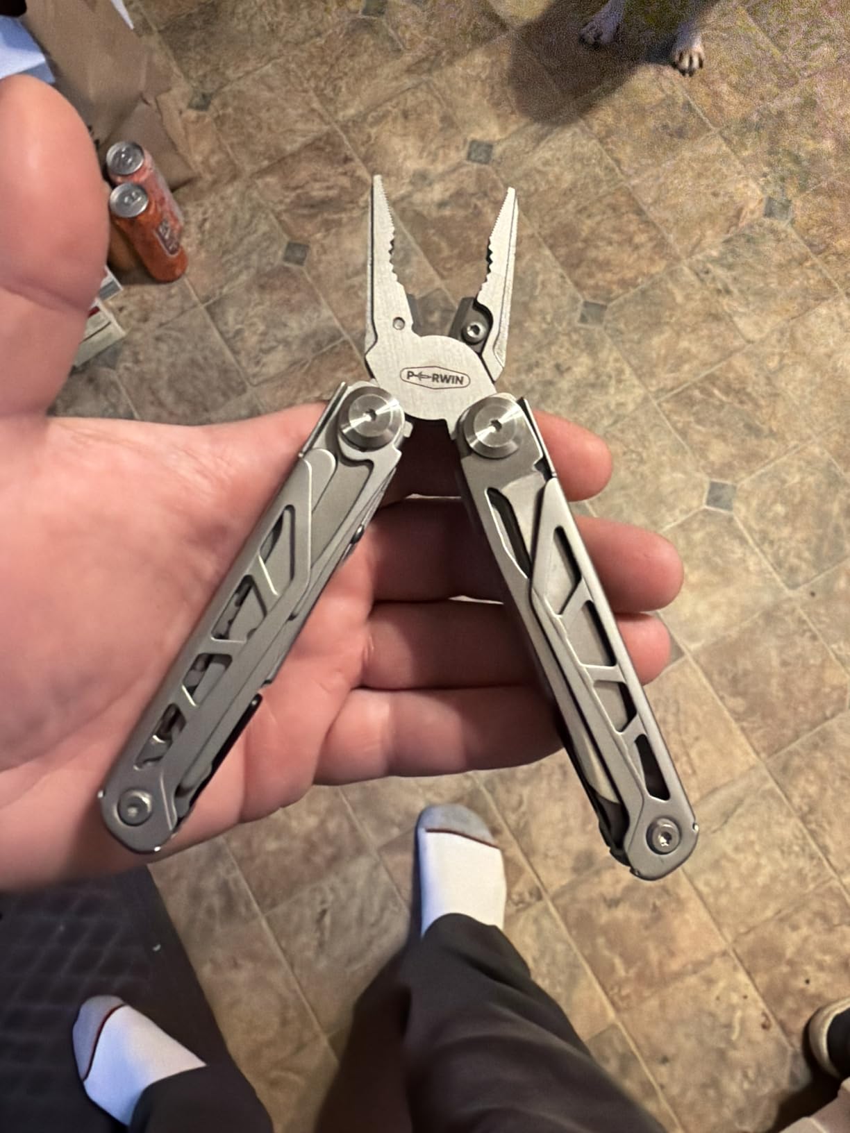 PERWIN Multitool, 17-in-1 Stainless Steel Multi Tool Pliers with Self-Locking, Pocket Knife, Nylon Sheath, Professional (EDC) Multi-Tool for Survival, Camping and Hunting, Hiking, Gifts for Men customer photo 1