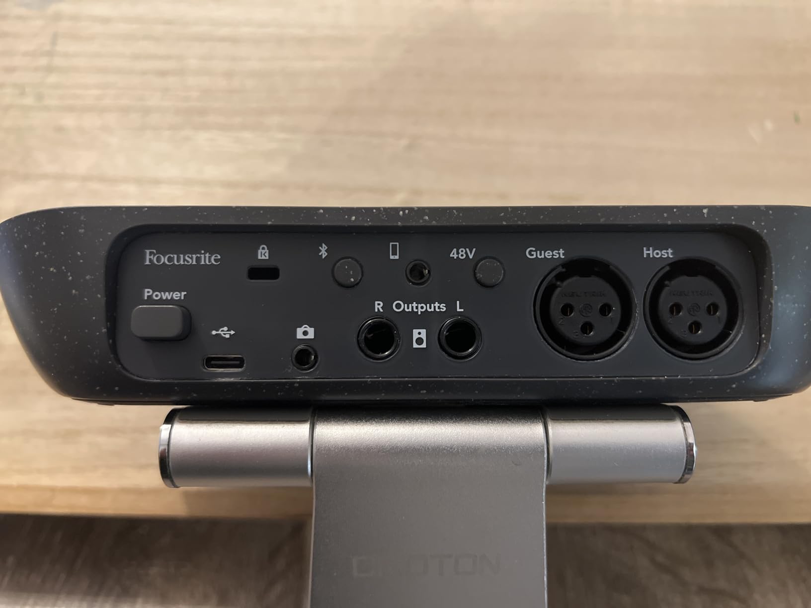 Focusrite Vocaster Two Podcasting Interface for Recording Host and Guest. 2 Mic Inputs and Headphone Outputs, with Auto Gain, Enhance, and Mute. Small, Lightweight, and Powered by Computer customer photo 1