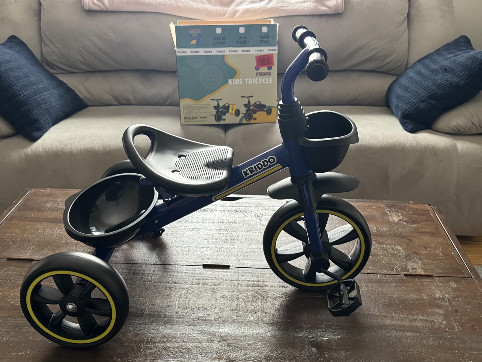 KRIDDO Tricycle for 2-5 Year Olds - Pink Toddler Trike With Gift for 24 Month to 4 Year Old Girls customer photo 2