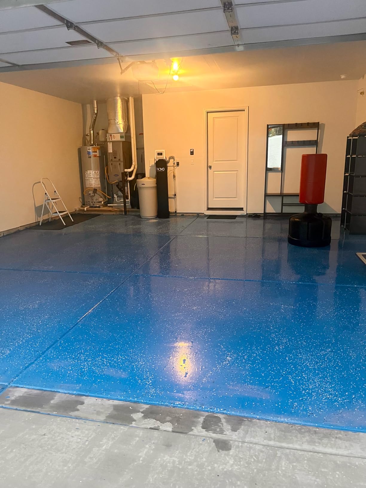 ArmorPoxy Garage Epoxy Floor Kit - 100% Solids - 2 Part Industrial-Grade Coating w/UltraGlaze Topcoat | DIY Slip & Hot Tire Resistant | 300 Sq Ft - Designer Gray - 17 pc kit customer photo 2