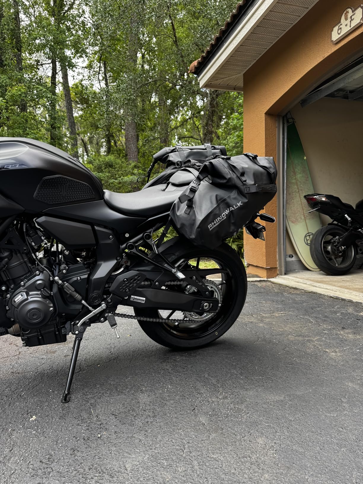 Rhinowalk Motorcycle Saddlebags 28L(14L*2) Waterproof Motorbike Side Bags, Travel Luggage Panniers with Shoulder Strap for Adventure & Sport Motorcycle Racks, 1 Pair customer photo 1