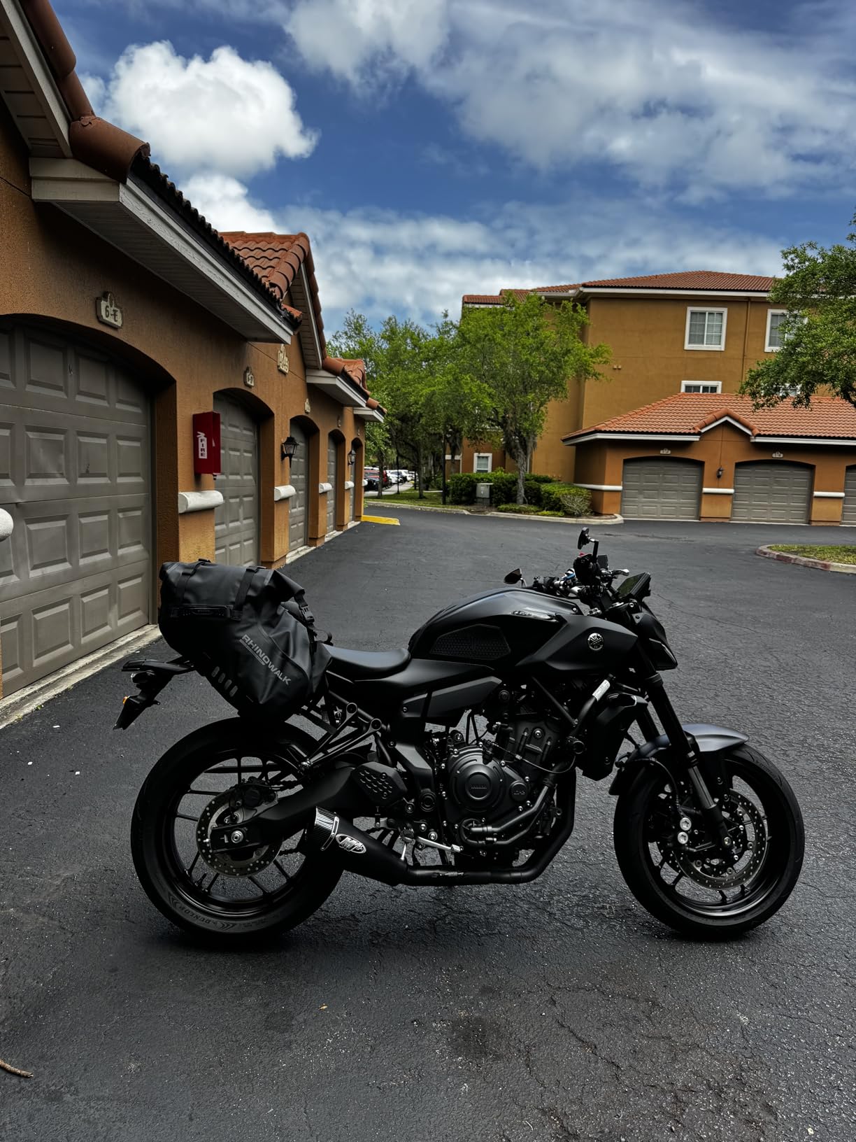 Rhinowalk Motorcycle Saddlebags 28L(14L*2) Waterproof Motorbike Side Bags, Travel Luggage Panniers with Shoulder Strap for Adventure & Sport Motorcycle Racks, 1 Pair customer photo 2