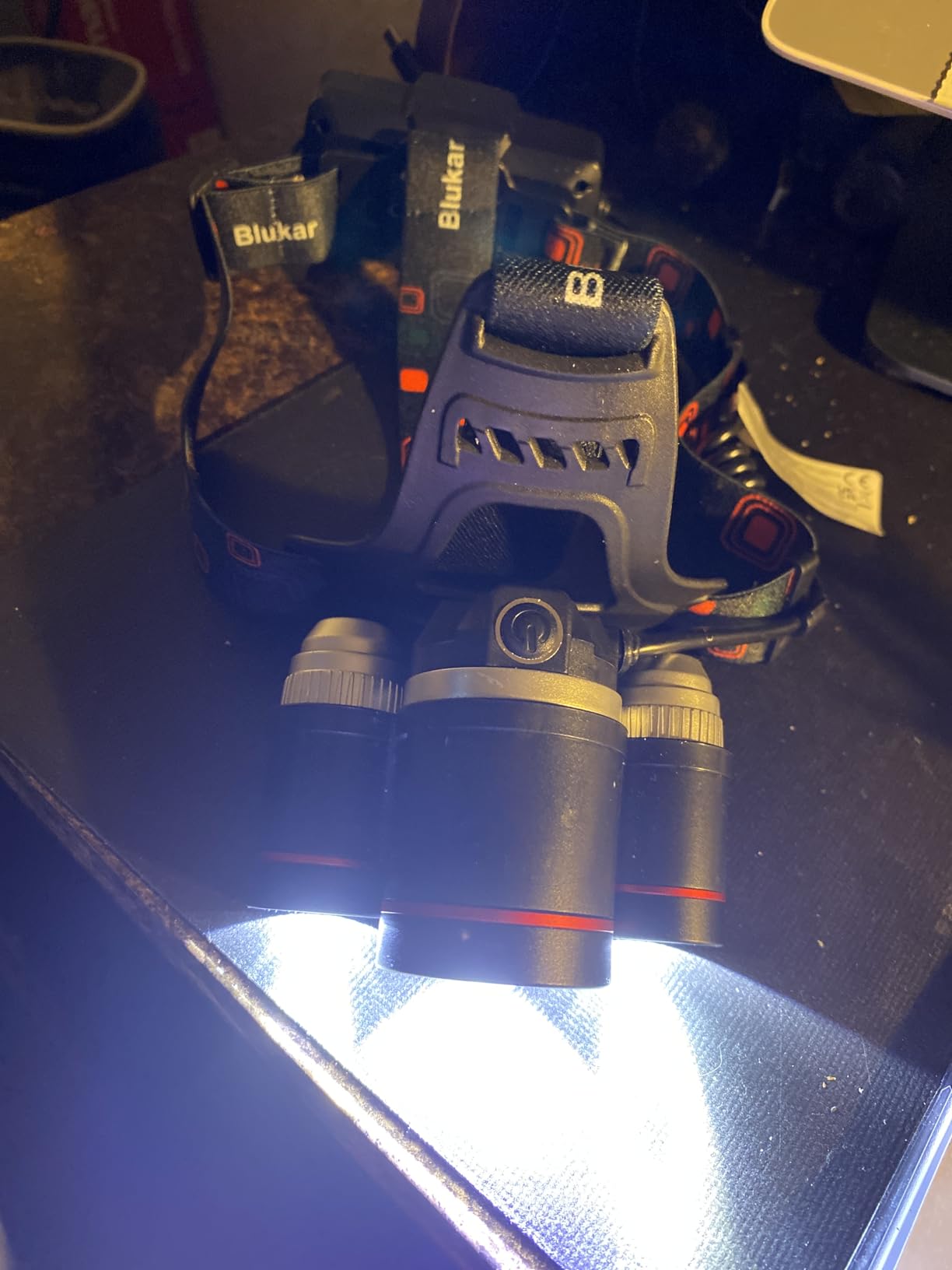 Blukar LED Headlamp, Super Bright Rechargeable Headlight Flashlight - 3 Lights 5 Modes, Zoomable, Spotlight & Floodlight Combination, IPX6 Waterproof, 20+Hrs Runtime for Running, Hiking, Camping etc. customer photo 1