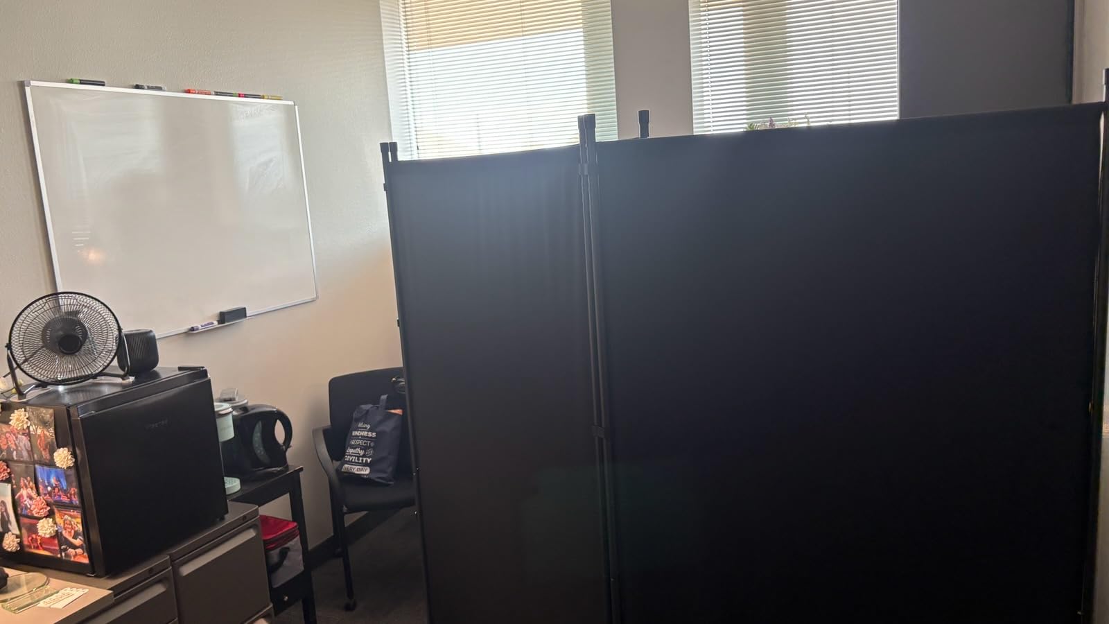 CHOSENM Room Divider, 4 Panel Folding Privacy Screens with Wider Feet, 6 Ft Portable Room Partition for Room Separator, 88