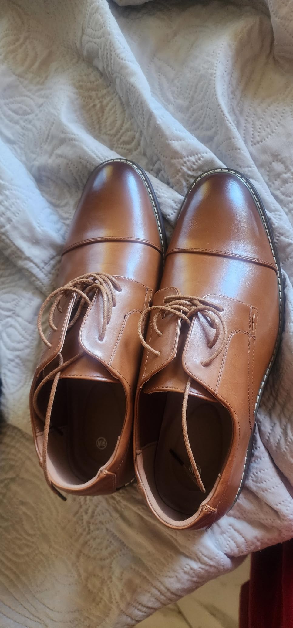 DREAM PAIRS Men's Dress Shoes Formal Business Classic Lace Up Wingtip Oxford Shoes customer photo 1