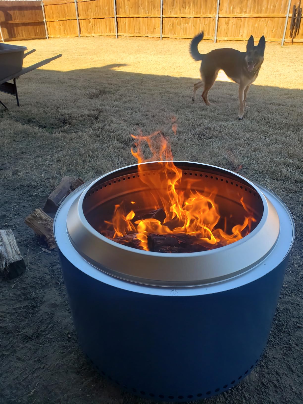 Solo Stove Yukon 2.0, 27 Inch Smokeless Fire Pit with Removable Ash Pan - Wood Burning Portable Stainless Steel Outdoor Fireplace, Stainless Steel, Ideal for 6 or More People, 38 lbs customer photo 2