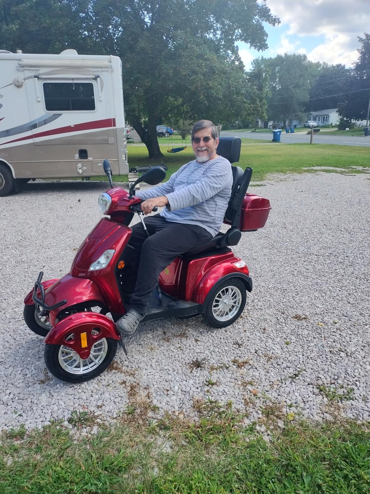 Mobility Scooters for Seniors & Adults 500lbs Capacity - 800W All Terrain Electric Powered Mobility Cart - Heavy Duty Mobility Scooter for Elderly w/Charger Remote Keys customer photo 2