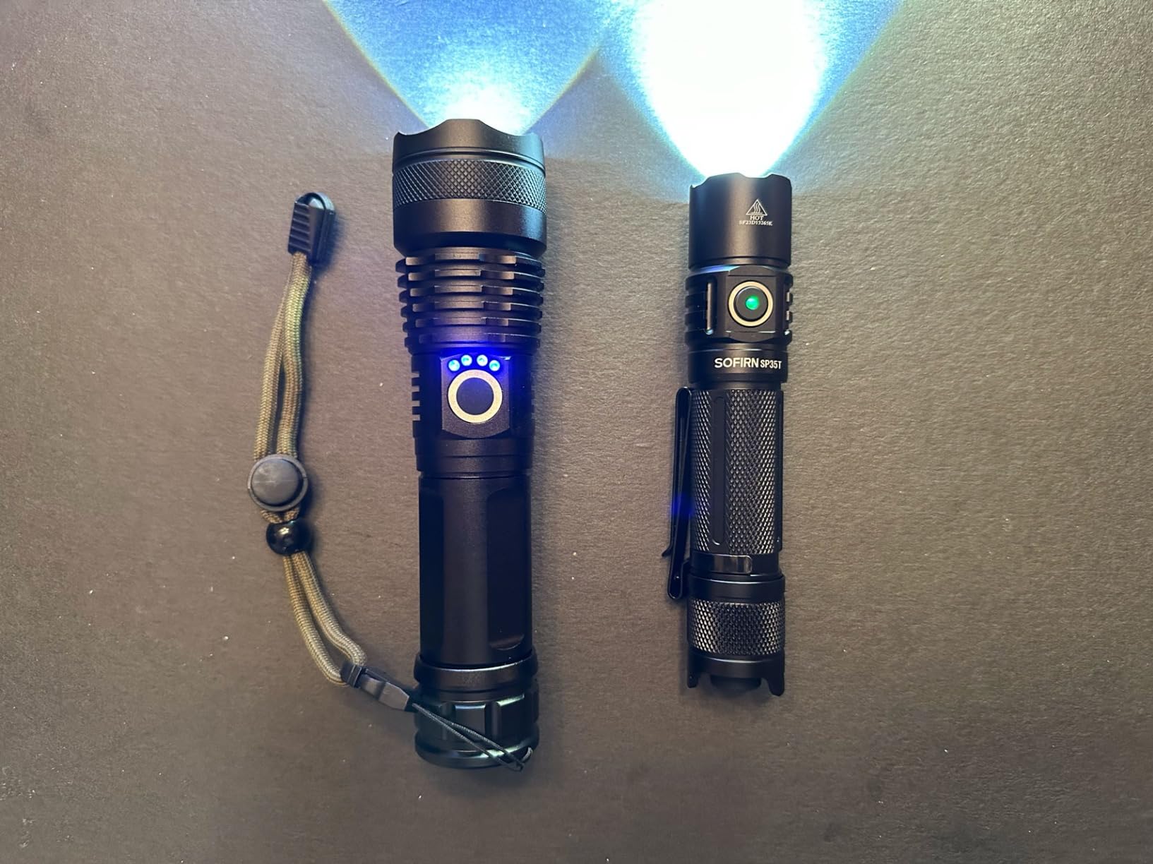 Sofirn SP35T Tactical Flashlight, 3800 Lumens Super Bright Pocket LED Flashlight Rechargeable with Dual Switch, IPX8 Water Resistance, EDC Flashlight for Camping, Hiking, Emergency customer photo 2