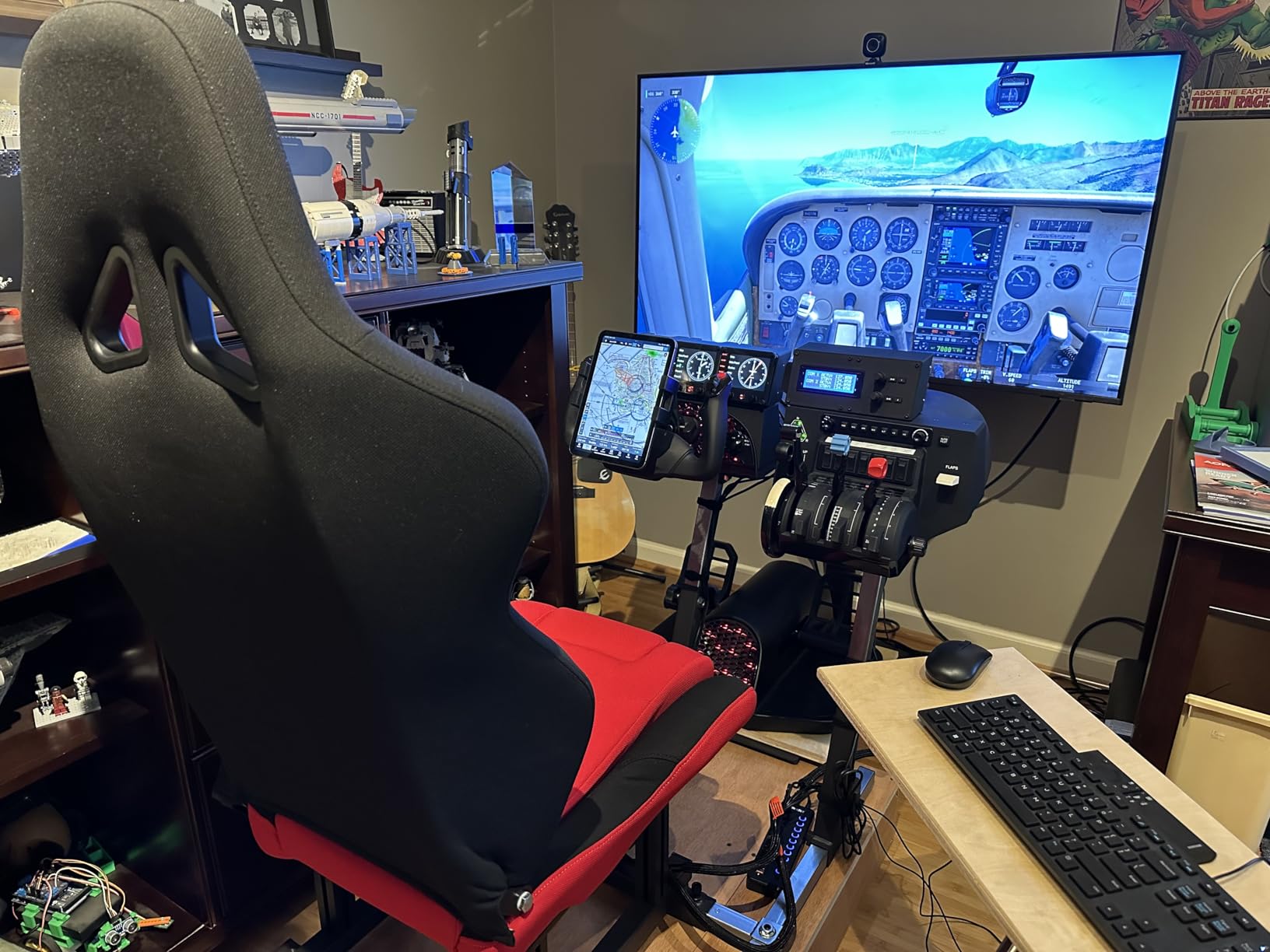 SimFab Modular Flight Simulator Cockpit For General, Civil and Commercial Aviation - MSFS Edition (Black) customer photo 1