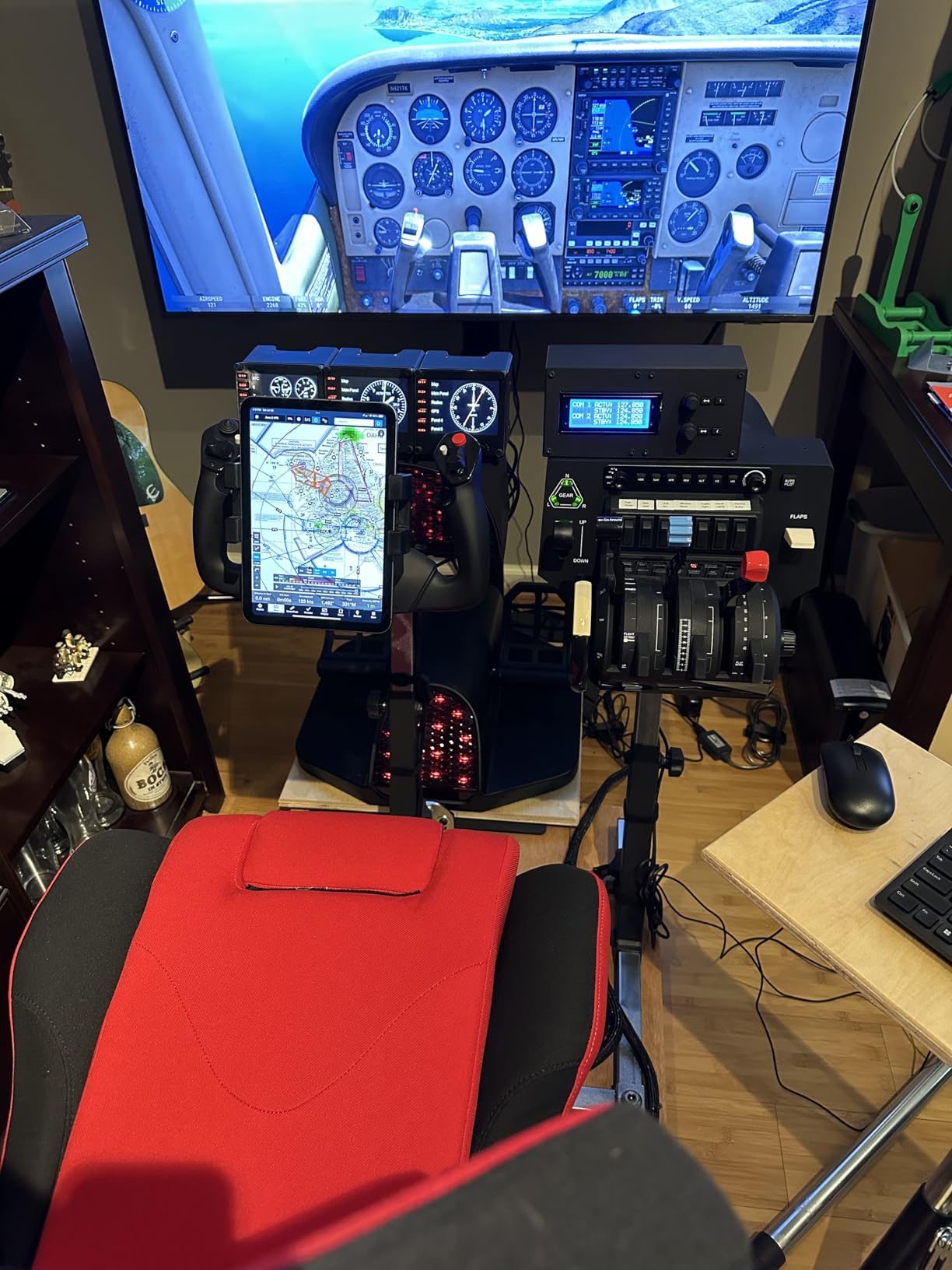 SimFab Modular Flight Simulator Cockpit For General, Civil and Commercial Aviation - MSFS Edition (Black) customer photo 2