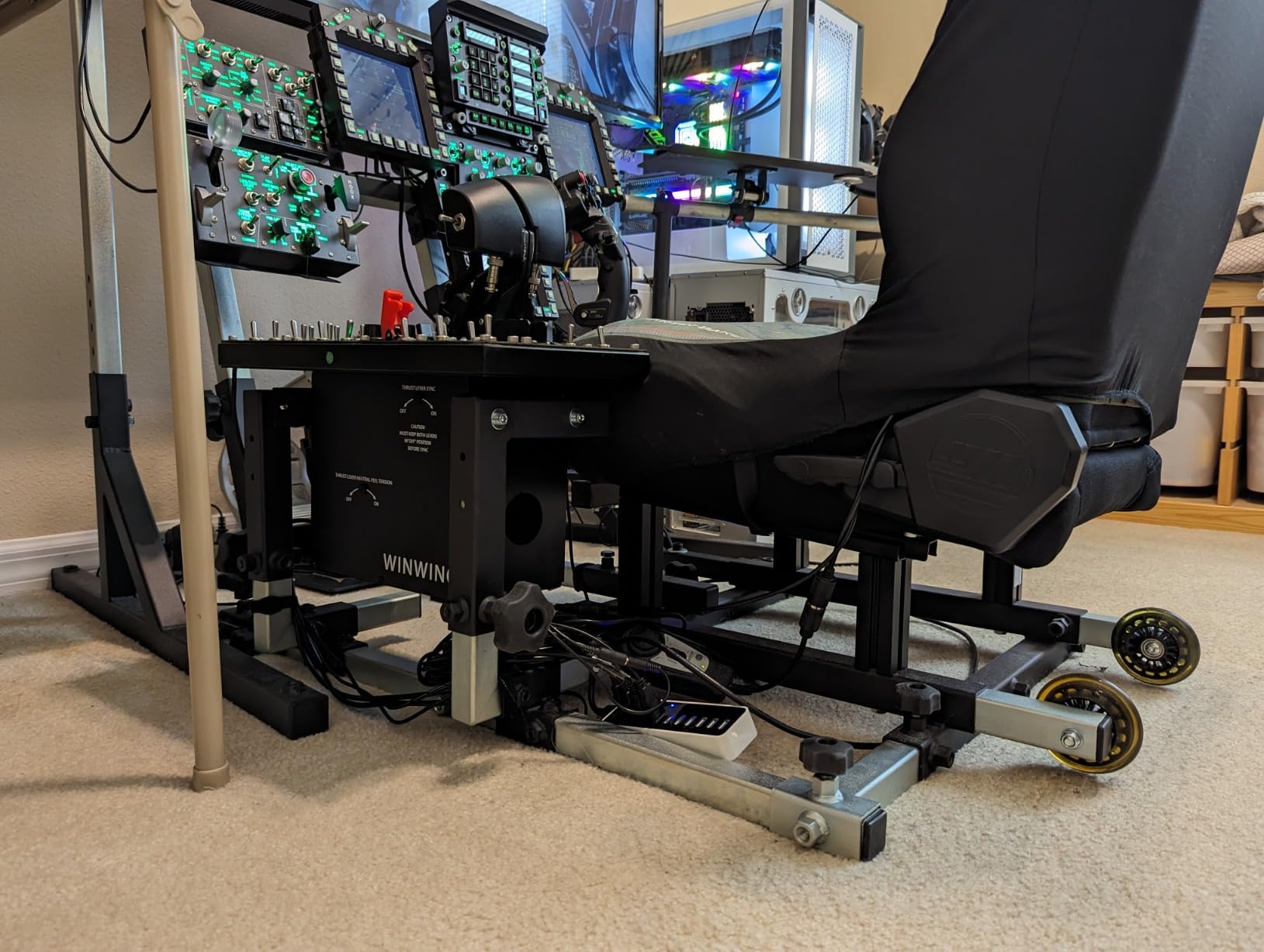 SimFab Modular Flight Simulator Cockpit For Combat Simulation - DCS Edition (Black Seat) customer photo 1