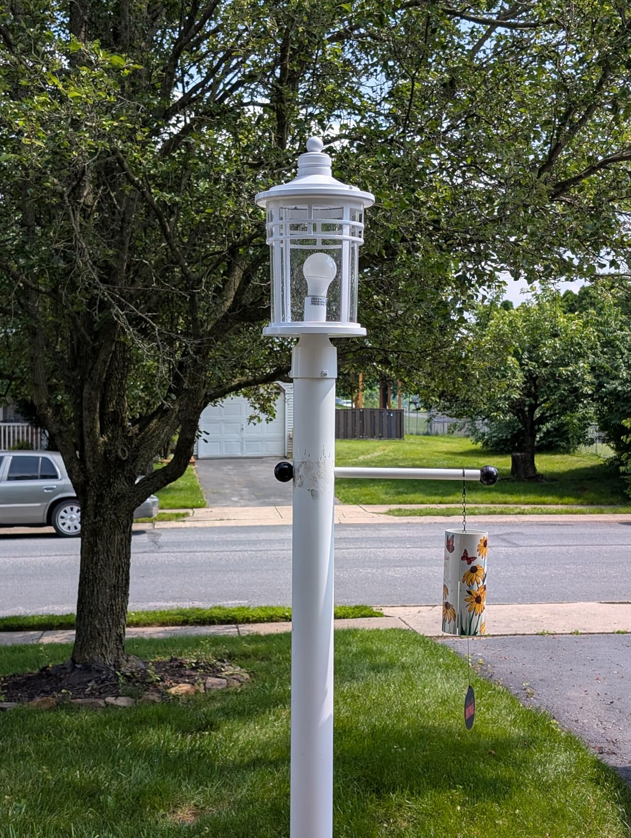 Darkaway Outdoor Post Lights Lamp Posts Outdoor Lighting, Waterproof Aluminum Post Lights Outdoor Light Fixtures with Glass, Light Posts for Outside Patio Yard (1 Pack, Black) customer photo 1