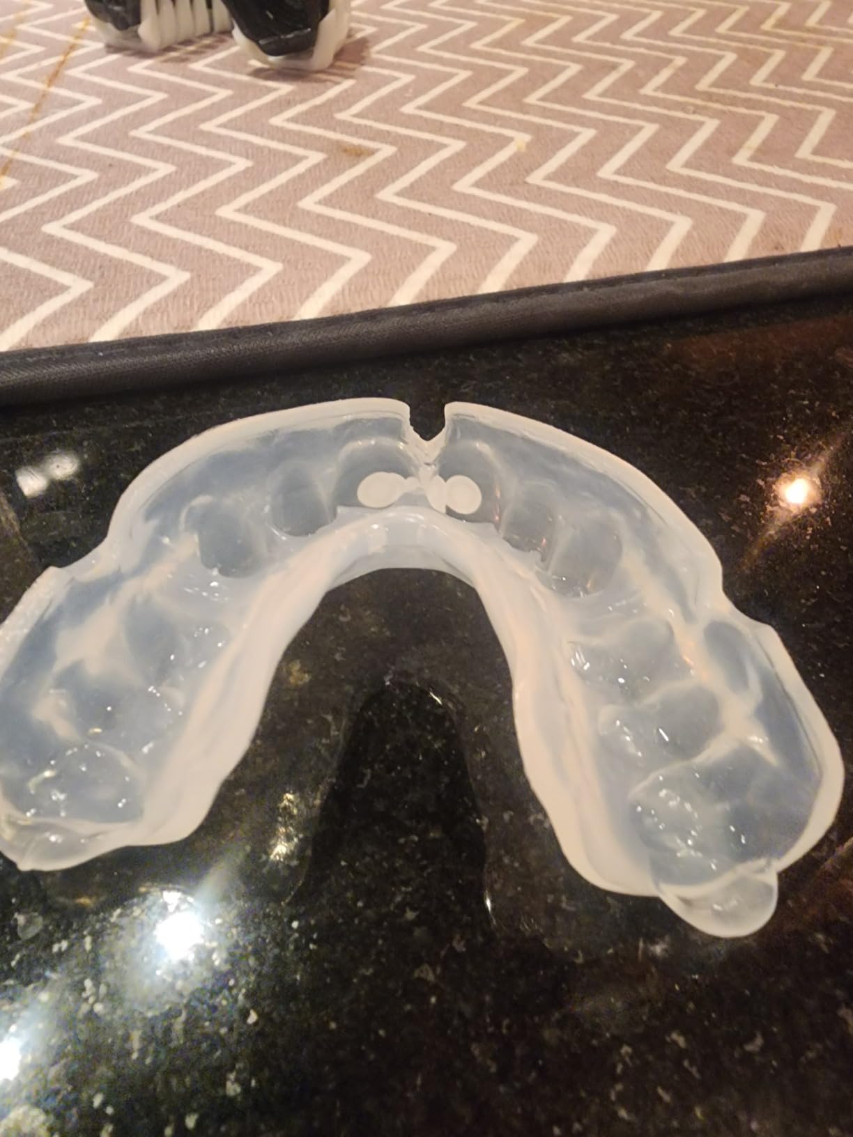 OPRO Instant Custom-Fit Mouth Guard, Dentist-Level Comfort, Protection & Fit - Moldable Mouthguard for Football, Boxing, Rugby, MMA, BJJ, UFC Mouth Piece- Includes Mouth Guard Case (Clear, Adult) customer photo 1