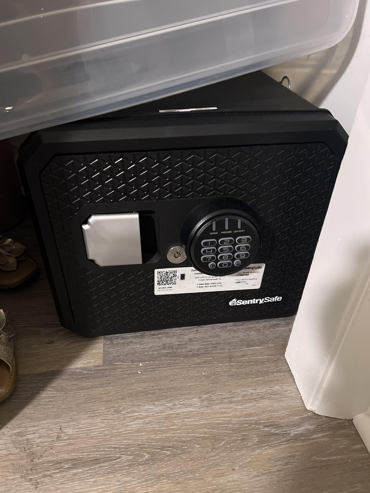 SentrySafe Fireproof and Waterproof Shelf Safe, FPW082KSB customer photo 1