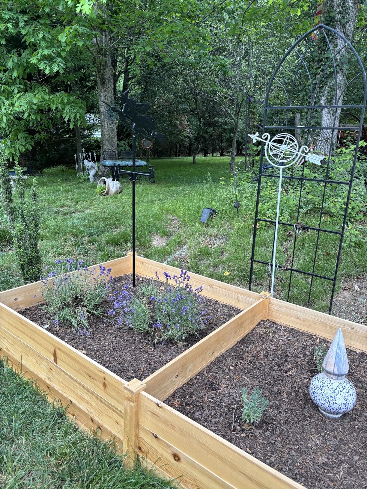 AMERLIFE 8x4 Ft Wood Raised Garden Bed, Durable 15 Inch Depth Planter Box for Vegetables, Herbs, and Flowers, Ideal for Outdoor Gardening with Open Base customer photo 1